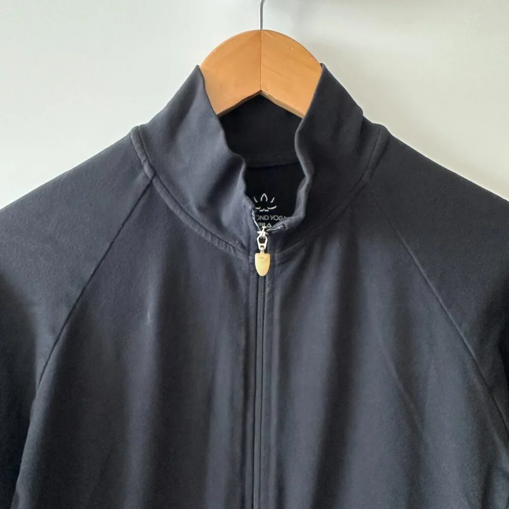 Beyond Yoga x Fila • Black Zip Up Jacket